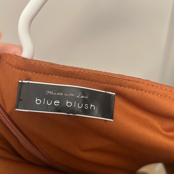 Brown satin mini dress - Picture 3 of 4